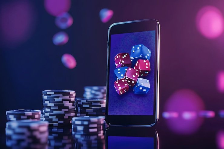 Antarmuka pemain yang menunjukkan kartu dan opsi tindakan real-time Layar permainan Live Blackjack dengan kartu
